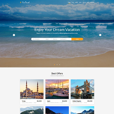 Tour Country Responsive Website Templates 60075