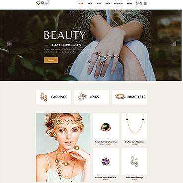 Gold Silver Responsive Website Templates 60076