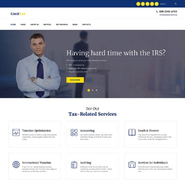 Tax Business WordPress Themes 60125