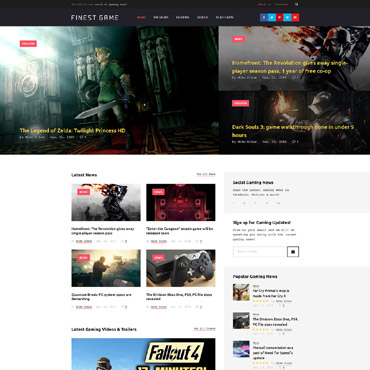 Game Games Responsive Website Templates 61131