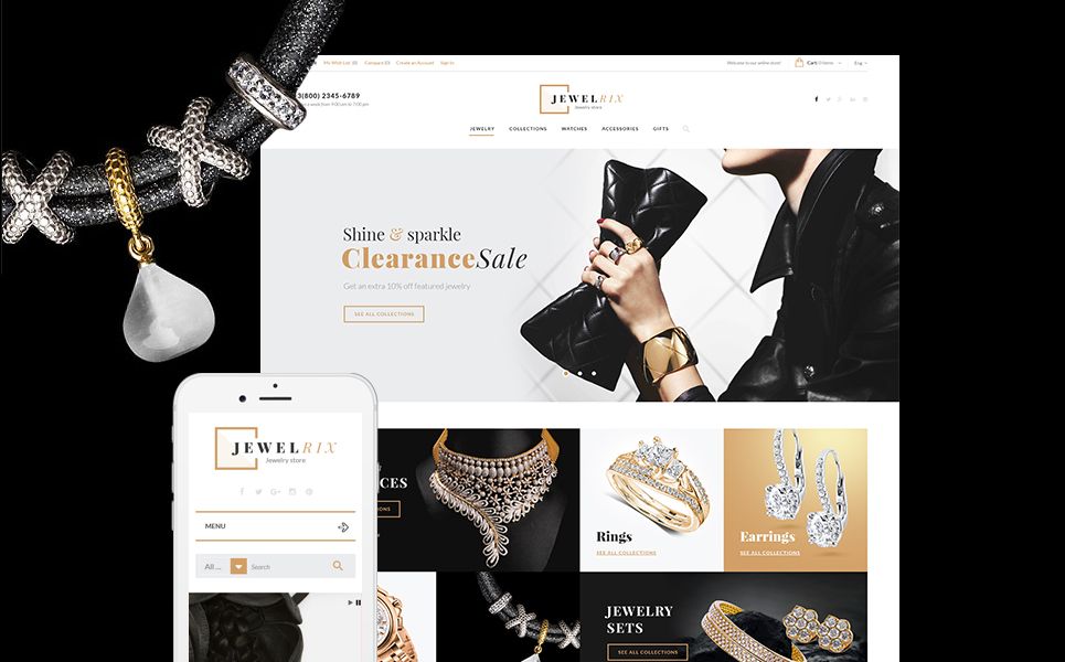  Jewelry Store PrestaShop Template 