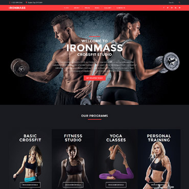 Fitness Club Joomla Templates 61198