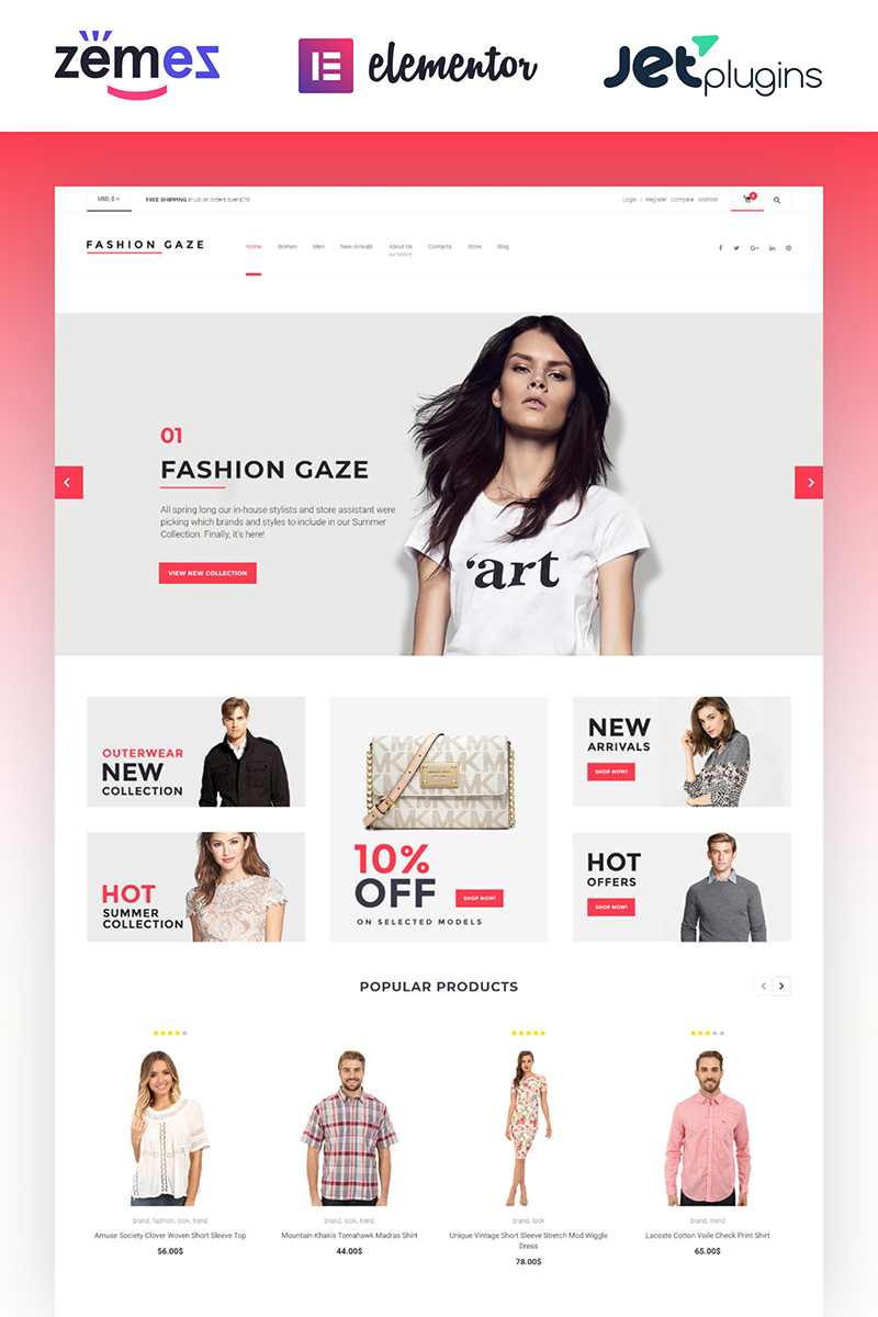 Fashion Gaze - Apparel Store WooCommerce Theme