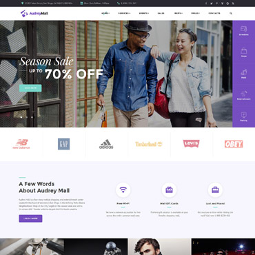 Small Clothes Responsive Website Templates 61211