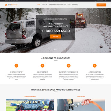 Auto Towing WordPress Themes 61226