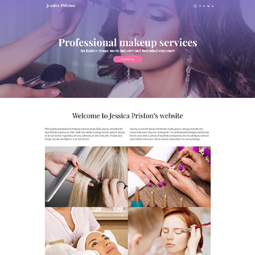 Proston Makeup Responsive Website Templates 61234