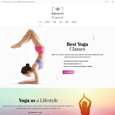 Yoga Club Joomla Templates 61259