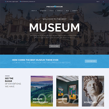 Museum Archeology WordPress Themes 61276