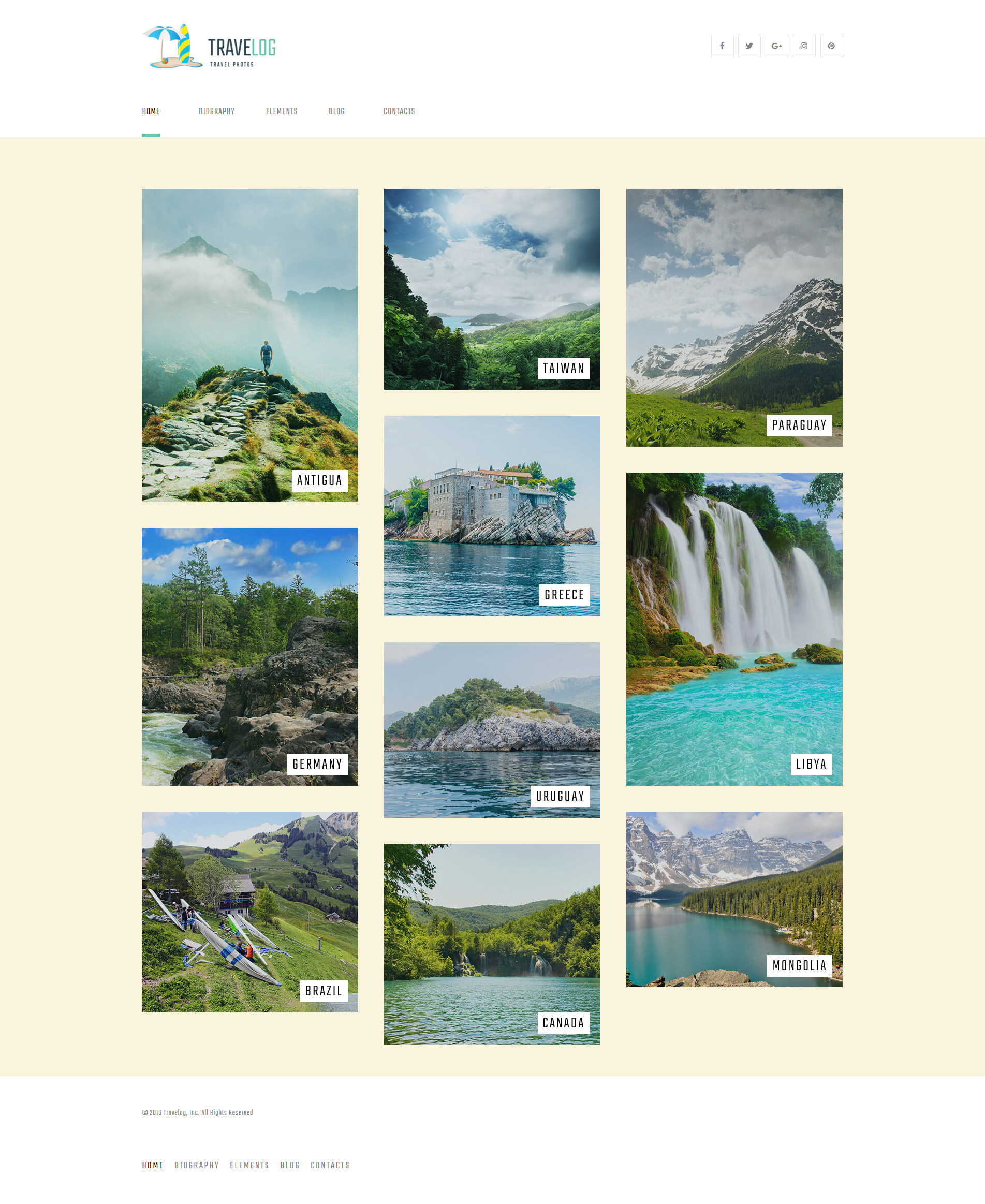 Travelog - Travel Photo Blog WordPress Theme