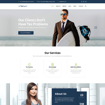 Personal Consulting Responsive Website Templates 61343