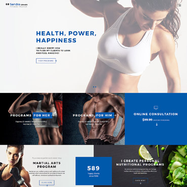 Lincoln Fitness Responsive Website Templates 61358