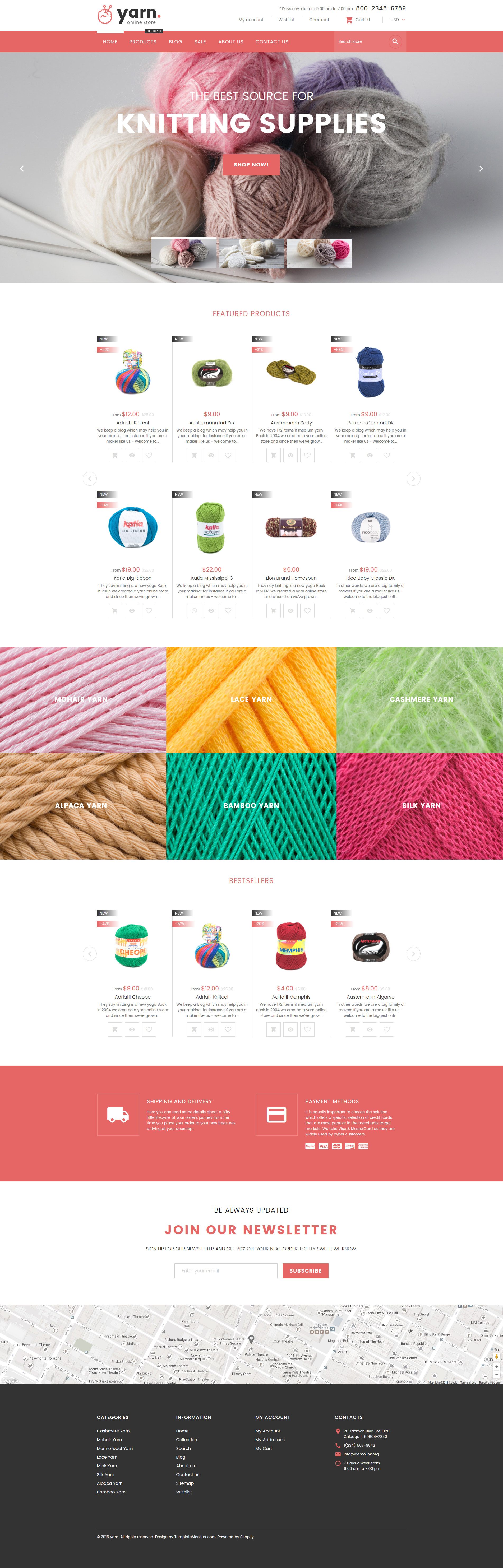 Yarn - Knitting Responsive Shopify Theme