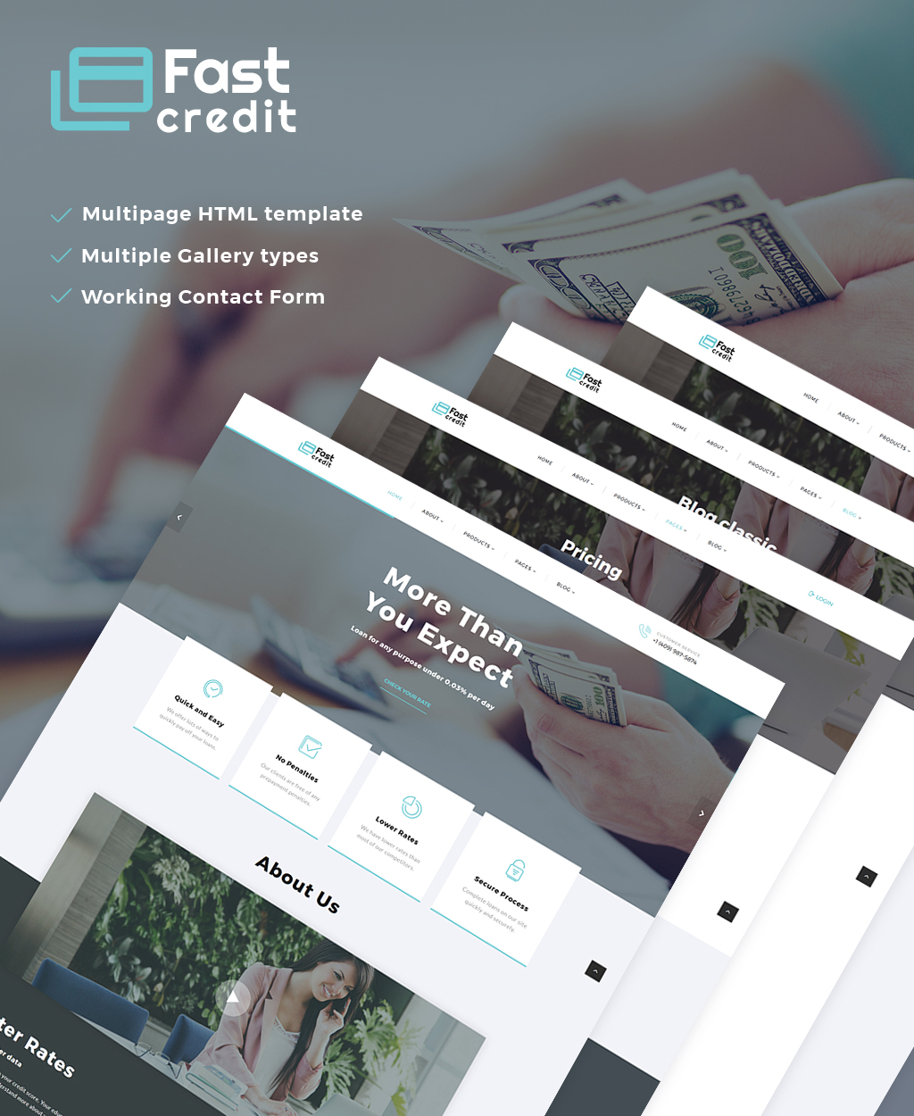 FastCredit - Mortgage Solutions Multipage Website Template