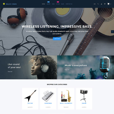 Store Guitar Shopify Themes 62062