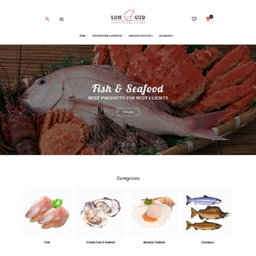 Seafood Delicacies Magento Themes 62082