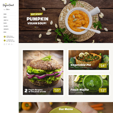Food Online Responsive Website Templates 62171