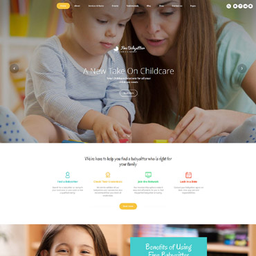 Child Childcare Responsive Website Templates 62238