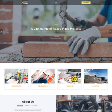Services Home Responsive Website Templates 62262