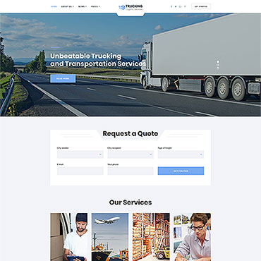 Profile Delivery Responsive Website Templates 62264