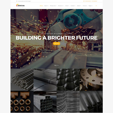 Manufacturing Factory Responsive Website Templates 62301