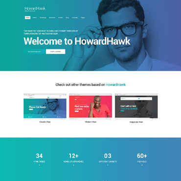 Hawk Business Responsive Website Templates 62314