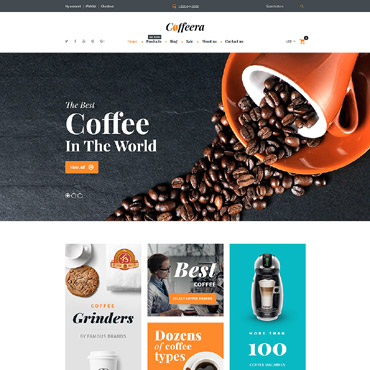 Coffee-beans Restaraunt Shopify Themes 62324