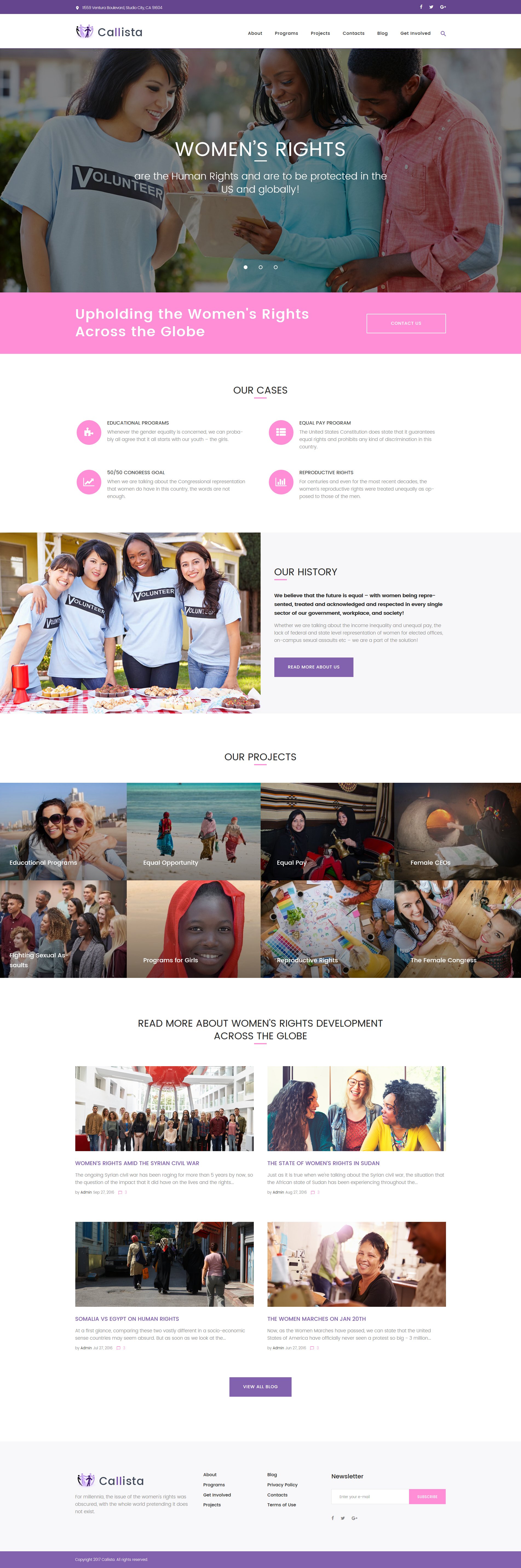 Callista - Charity & Fundraising WordPress Theme