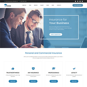 Insurance Business WordPress Themes 62379
