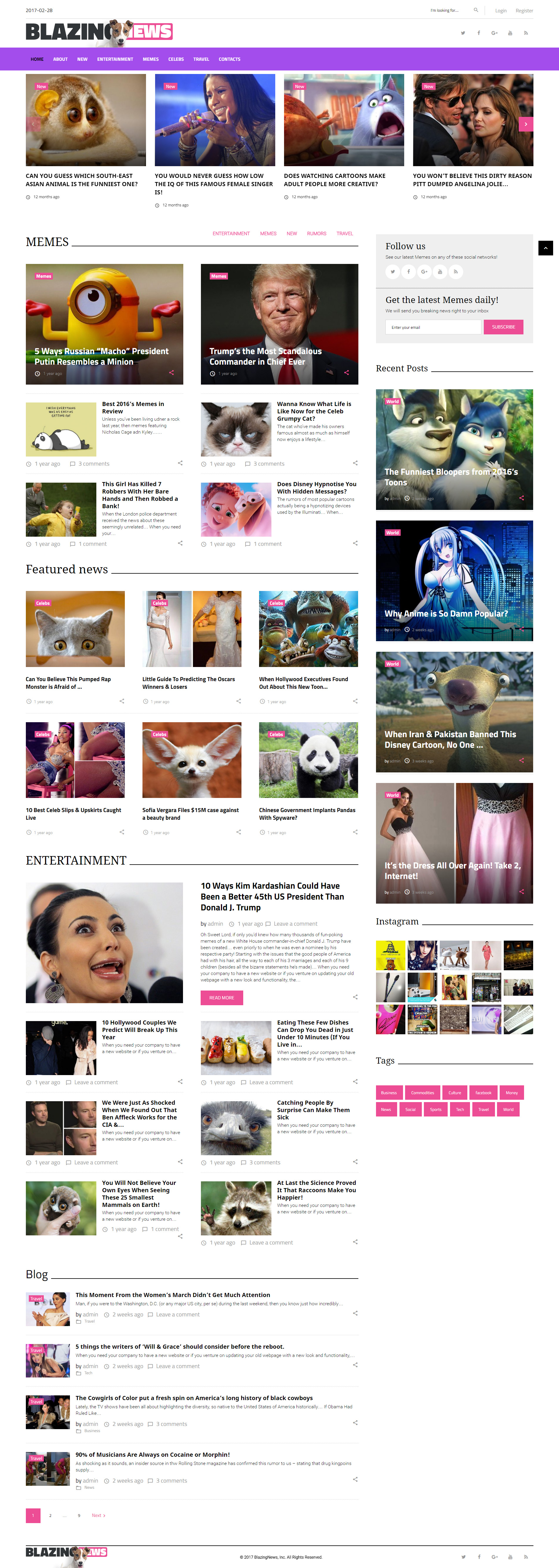 BlazingNews - News Magazine Responsive WordPress Theme