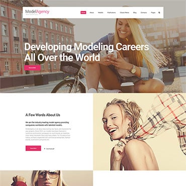 Agency Fashion Responsive Website Templates 62438