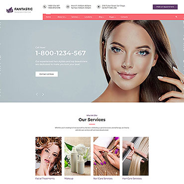 Beauty Spa Responsive Website Templates 62479