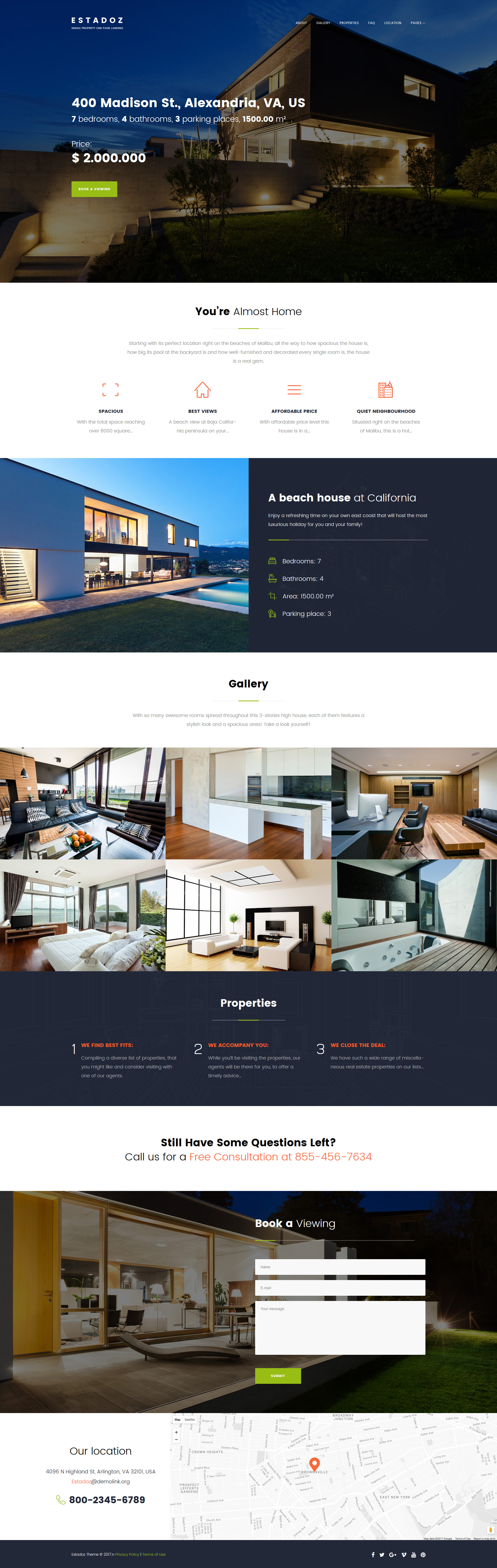 Estadoz - Real Estate Agency WordPress Theme