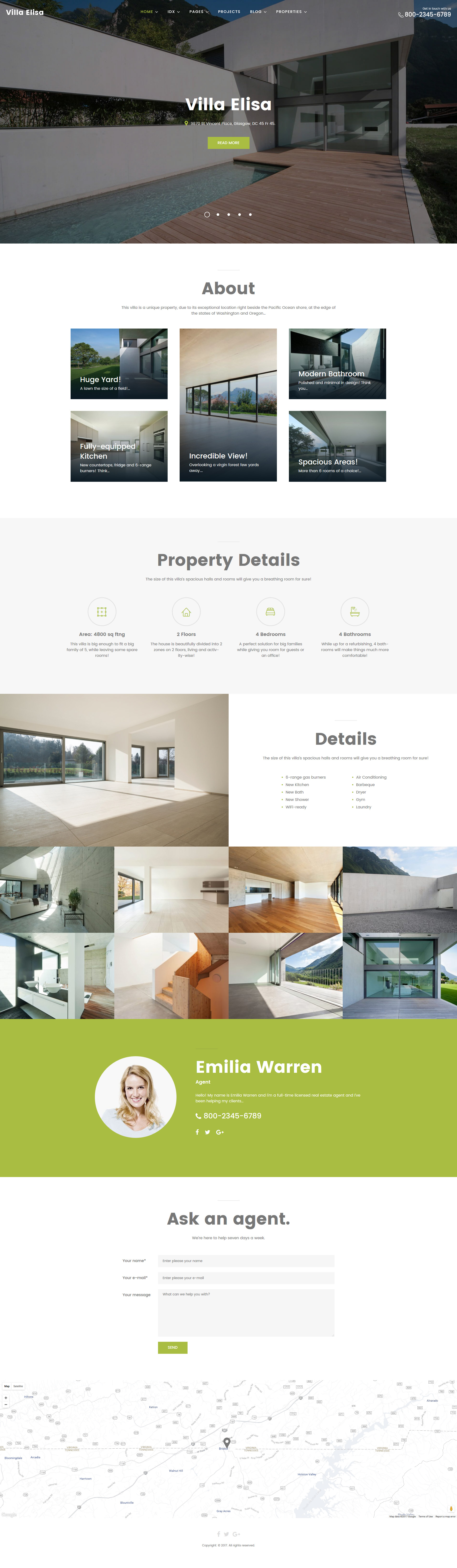 Villa Elisa - Real Estate Responsive WordPress theme