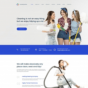 Cleaning Services Moto CMS 3 Templates 63464