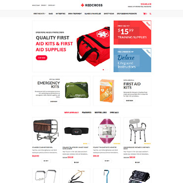 First Aid OpenCart Templates 63560