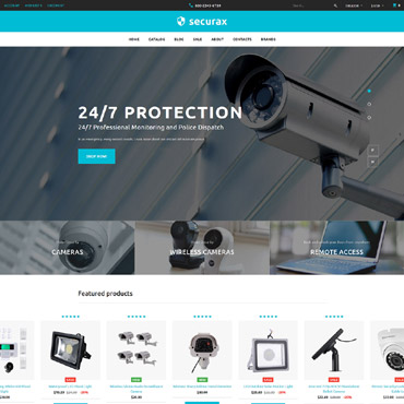 Security Systems OpenCart Templates 63622