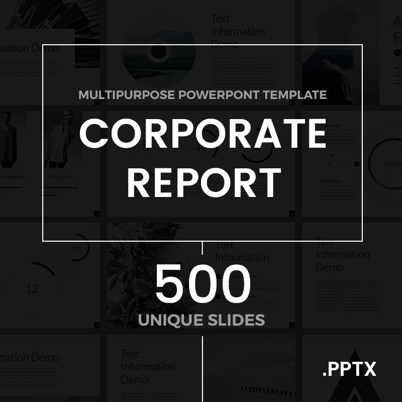 Corporate Report PowerPoint template