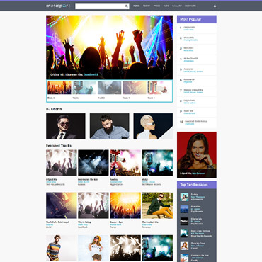 Music Portal Joomla Templates 63881