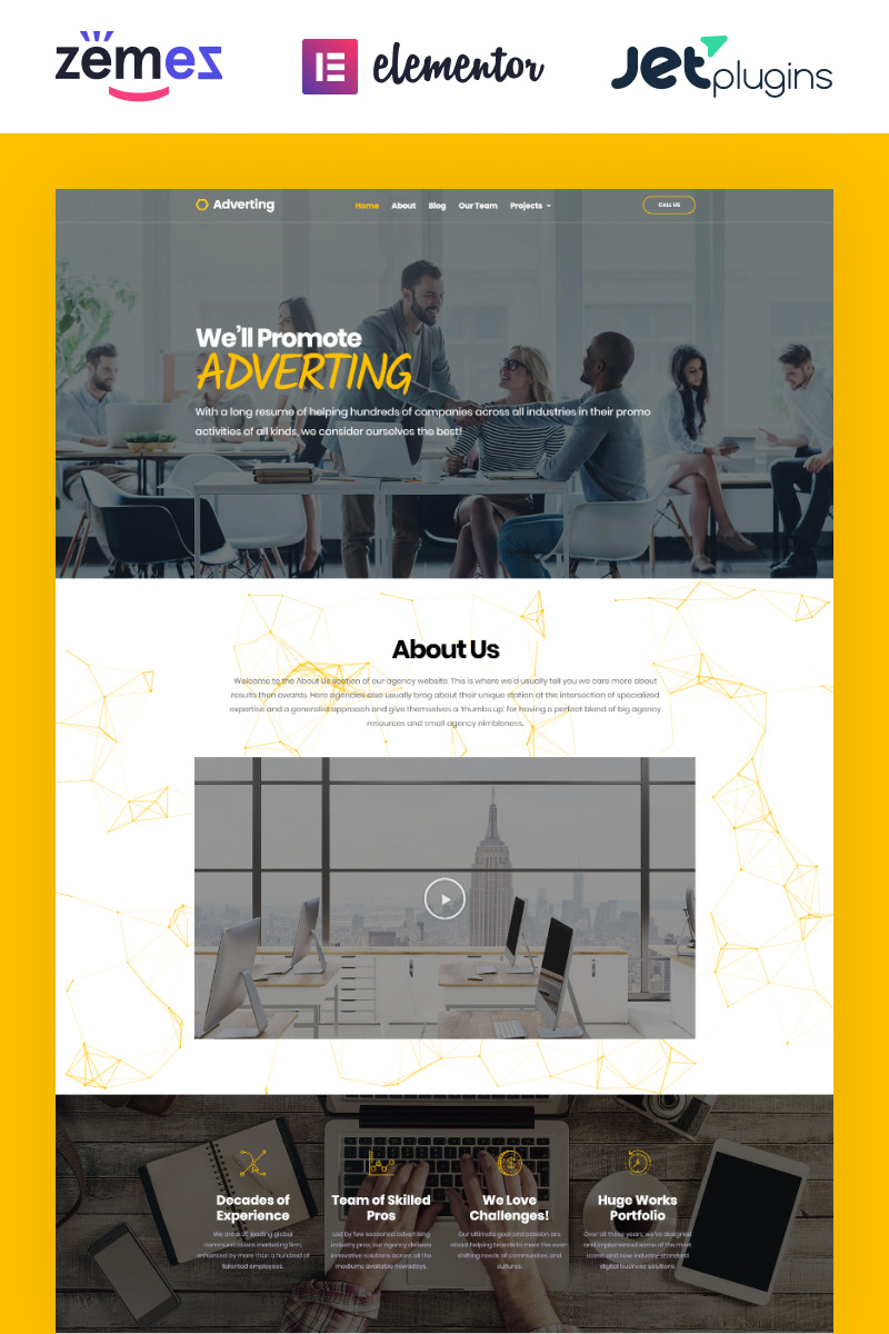 Adverting - Advertising Agency Responsive WordPress Theme