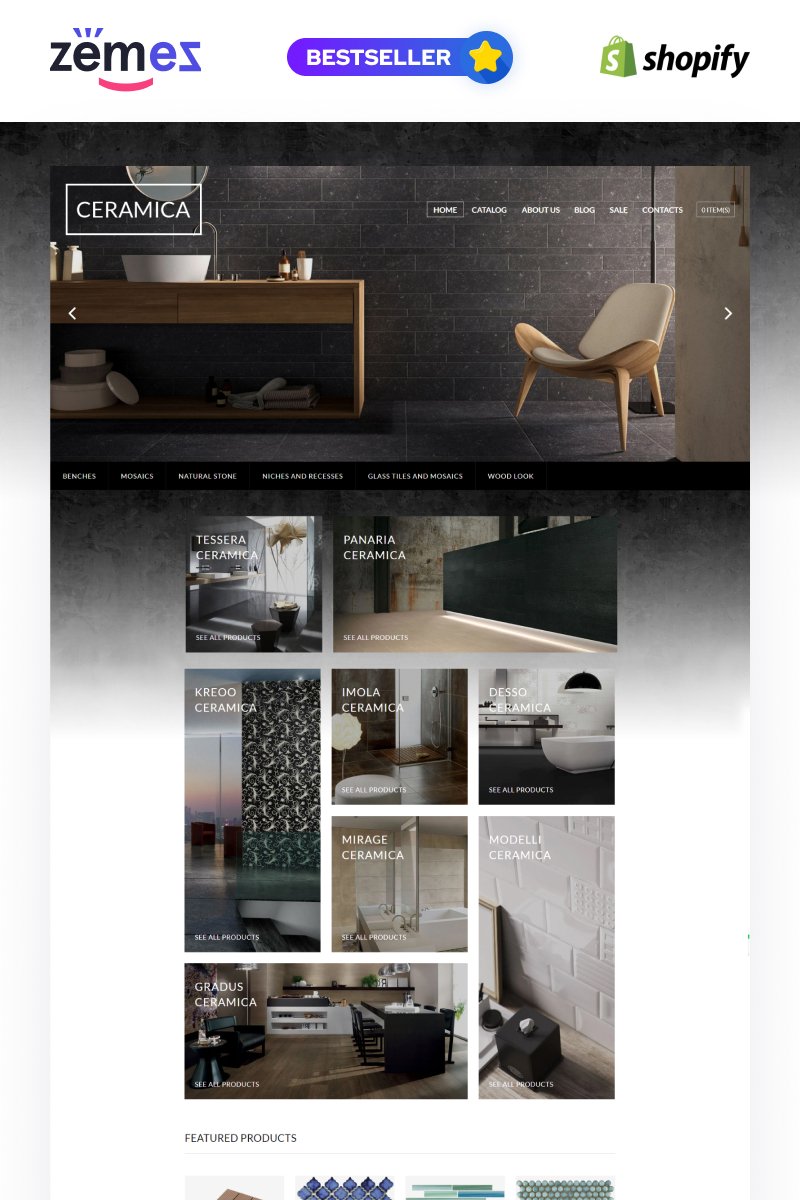 Tile Stone Responsive eCommerce Shopify Theme