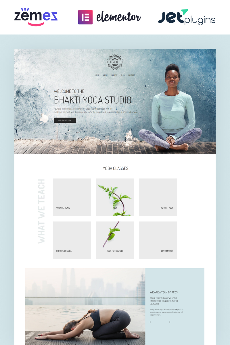 Bhakti - Multifunctional And Healthy Yoga Theme WordPress Template