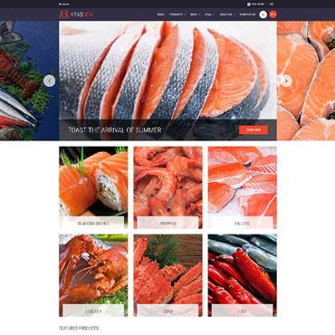 Food Seafood Shopify Themes 64352