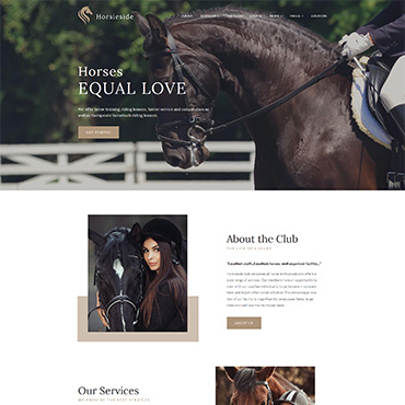 Horseback Riding WordPress Themes 64356