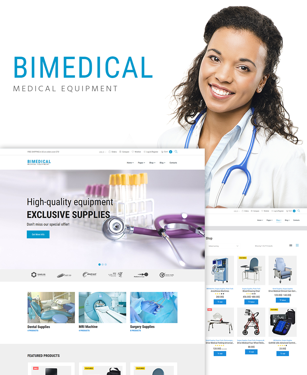 Bimedical - Medical Equipment Responsive WooCommerce Theme