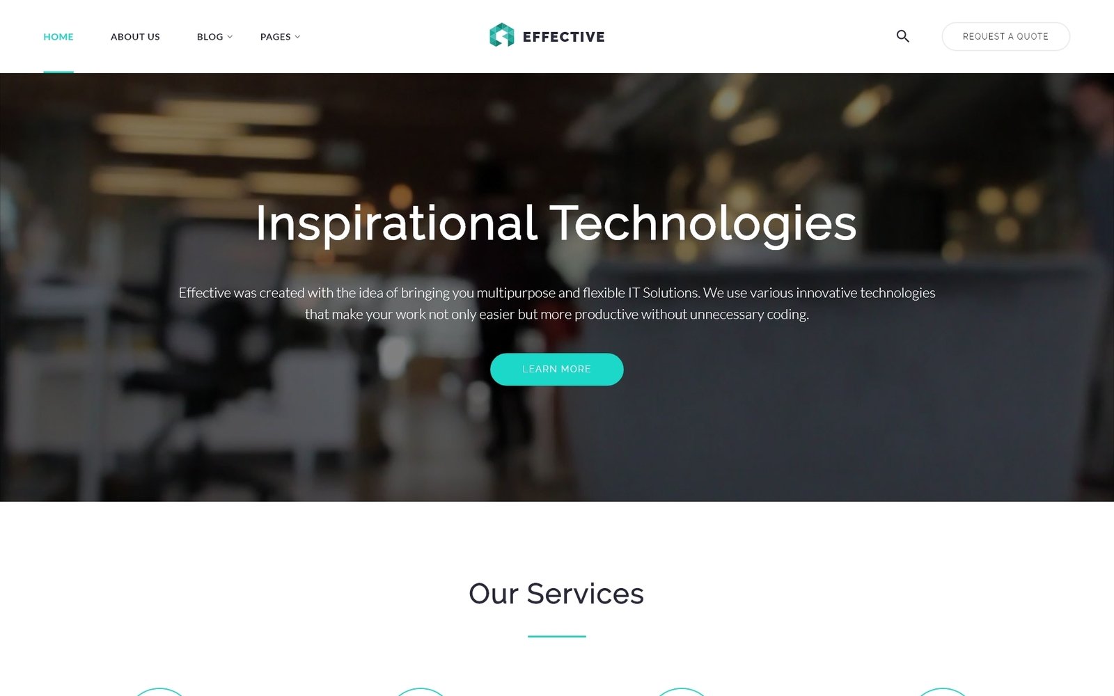 Effective - IT Consulting Responsive Website Template