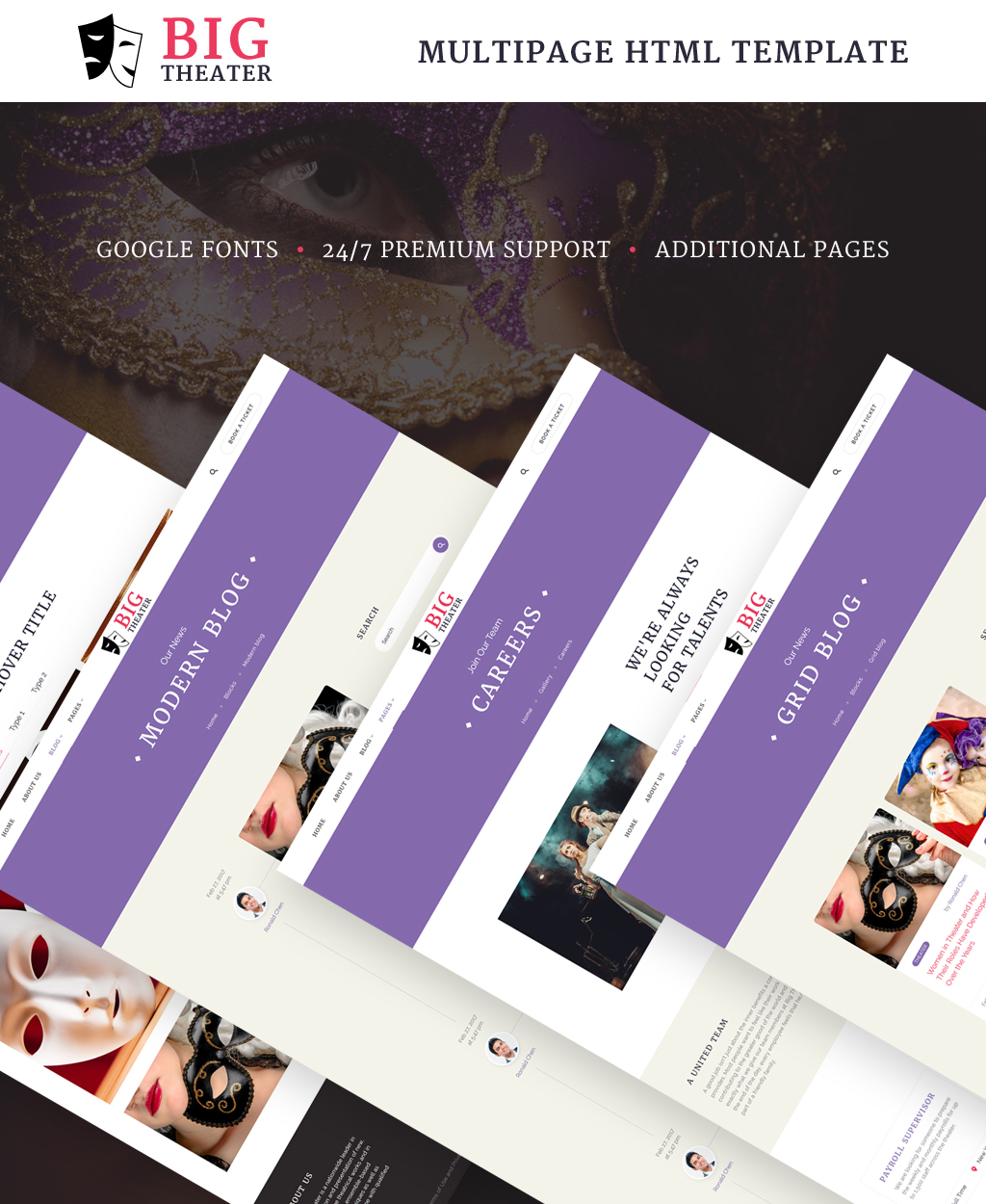Big Theater - Theater Website Template