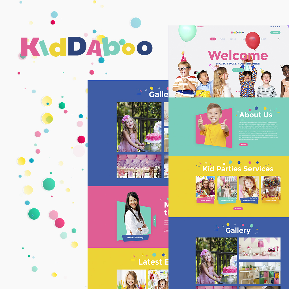 Kiddaboo - Kid Parties Services Responsive WordPress theme