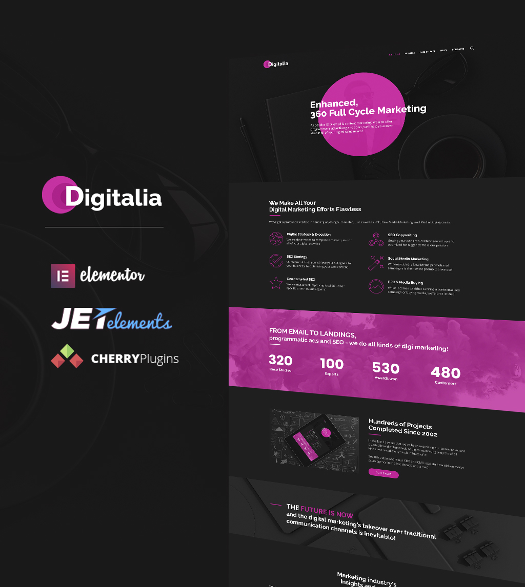 Digitalia - Digital Agency WordPress theme
