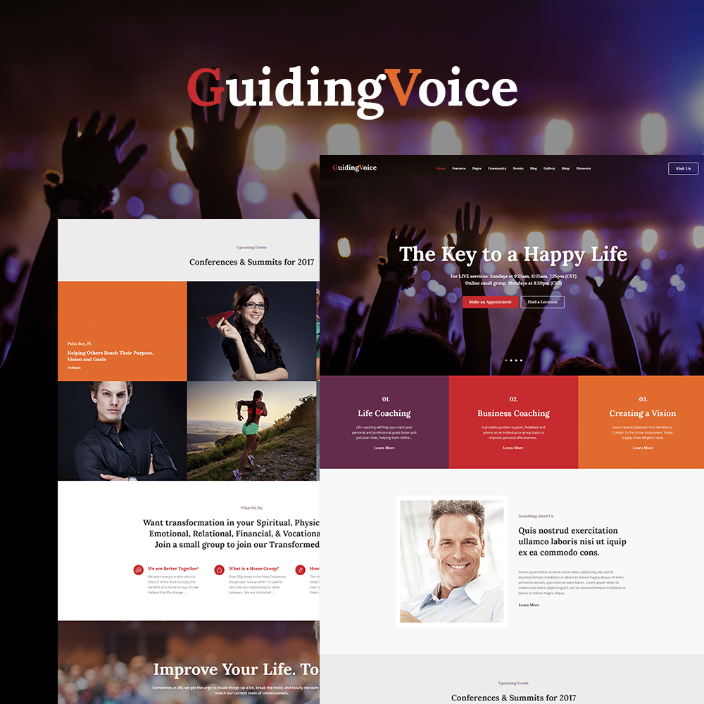 Guiding Voice - Life Coach WordPress theme