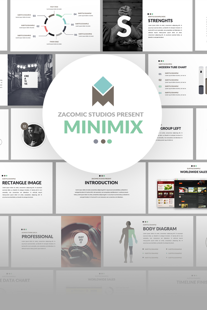 Minimix Powerpoint Presentation PowerPoint template